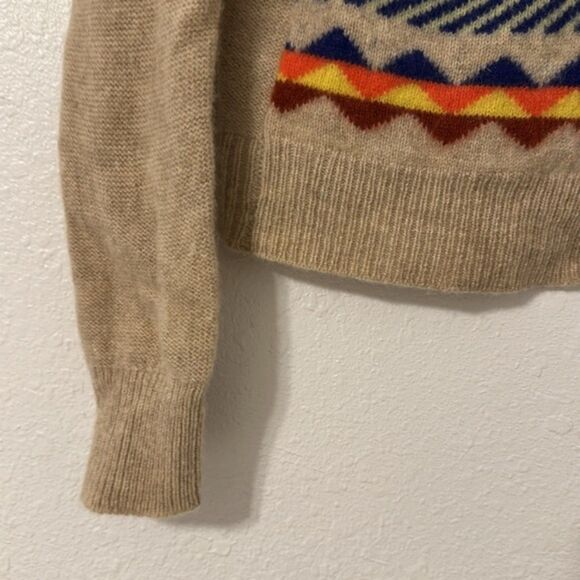 Madewell Wallace Momento Fringe Cardigan Merino Wool Sweater Womans Small Aztec - Picture 6 of 11